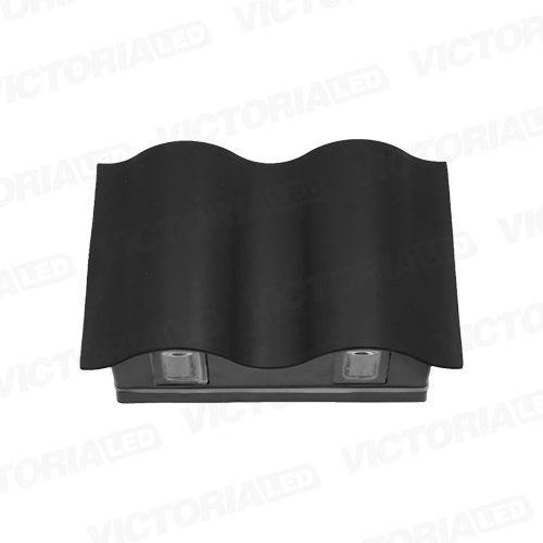 APLIQUE DE PARED IP54 3W*4 3000K NEGRO 208*160MM