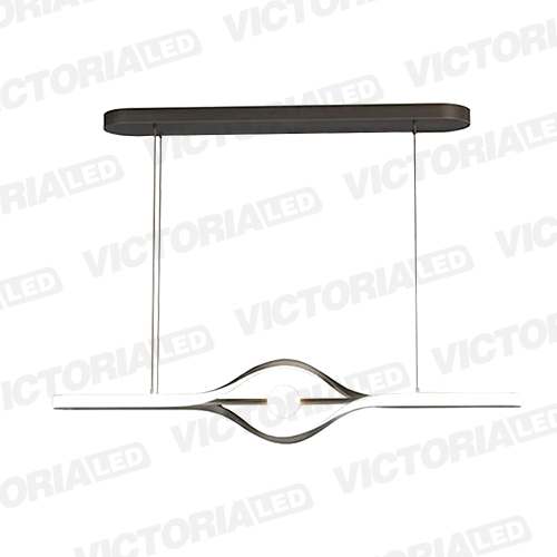 LAMPARA DECORATIVA DE TECHO LED METAL/ACRILICO BLACK