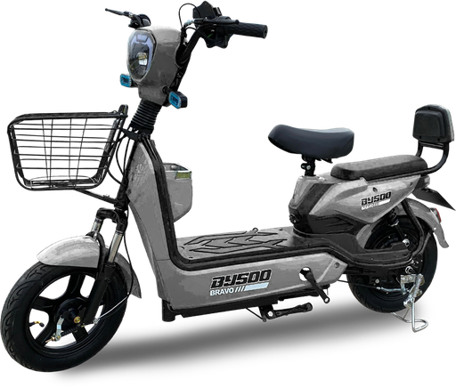 [BY500 GREY] BRAVO SCOOTER ELECTRICO 500W GREY