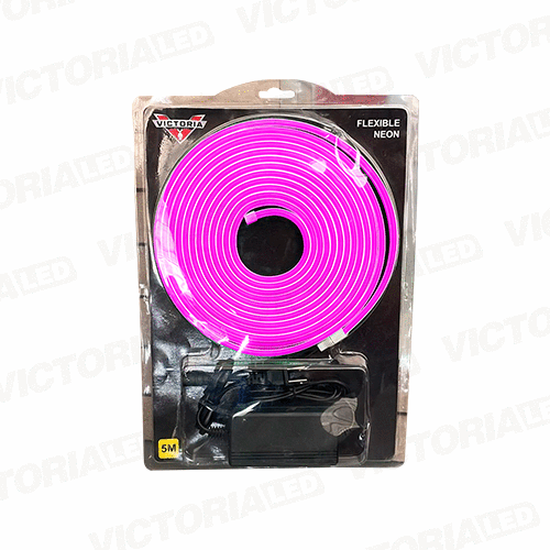 CINTA NEON 5M PINK 12V AC100-240V DC12V/5A