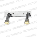 LAMPARA DECORATIVA 2*GU10 METAL CROMA