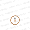 LAMPARA DECORATIVA DE TECHO 1*E27 METAL NEGRO