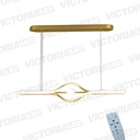 LAMPARA DECORATIVA DE TECHO LED METAL/ACRILICO GOLD