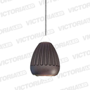 LAMPARA DECORATIVA LED 12W 3000K ALUMINIO GRAY