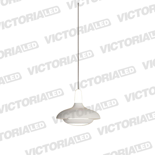 [P002 WHITE] LAMPARA DECORATIVA LED 12W 3000K ALUMINIO WHITE