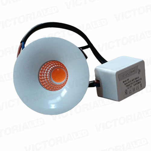 OJO DE BUEY 3W FUCSIA REDONDO BLANCO