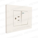 MIXTO INTERRUPTOR + TOMACORRIENTE 16A 125/250V PC BLANCO 10U/C