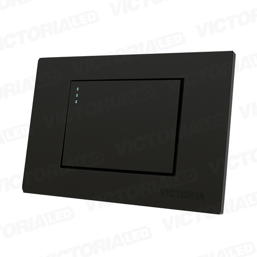 [VL-IN1N] INTERRUPTOR SIMPLE GRANDE CONMUTABLE 16A 125/250V PC NEGRO 10U/C
