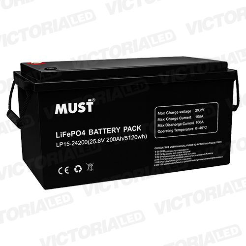[LP15-24200] SOLAR BATERIA LITIO 25.6V200AH MUST
